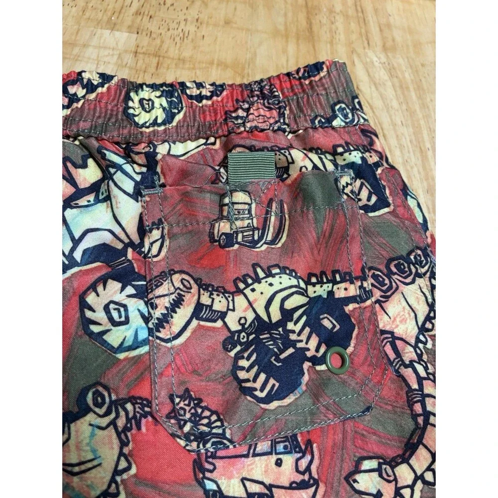 Disney Cars on the Road Boys 7/8 Lined UPF 50+ Swim Swimming Trunks EUC